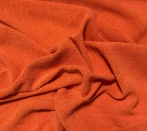 GOLDEN ORANGE Hand Dyed Raw Silk Gauze NOIL Fabric - Picture 1 of 1