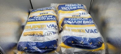 VEVA 2x20 PK=40 Premium SuperVAC Vacuum Bags 106960 MicroAllergen Filtration - Image 1 of 3