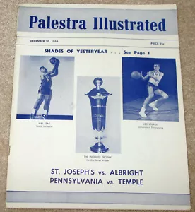 1955 Palestra Illustraded Dec.20th, Program V.Good Condition - Picture 1 of 4