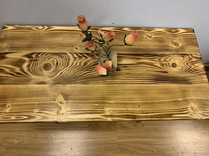 Mesa de centro ocasional de madera recuperada hecha a mano - Imagen 1 de 4