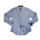 Robert Graham Multi-Color Long Sleeve STRIPED Shirt w/ FLIP CUFFS Medium M