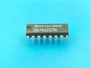 2 x SN74S257N T.I QUAD 2-INPUT MUX WITH 3-STATE OUTPUT 74257 IC - Picture 1 of 1