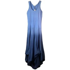 Solitaire Maxi Dress Womens Sz S Blue Ombre Sleeveless Scoop Neck Sundress NWT - Picture 1 of 9