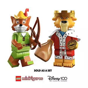 LEGO Disney 100 Set Robin Hood and Prince John Minifigures Together CMF 71038 - Picture 1 of 4