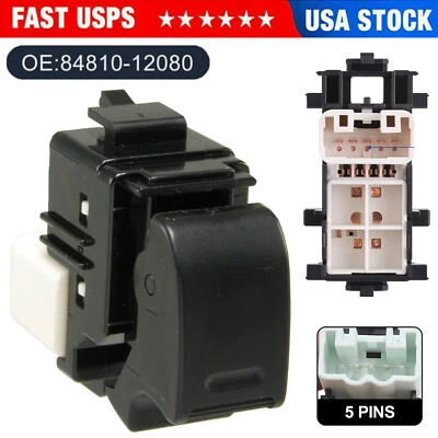 Power Window Switch for Toyota Rav4 Corolla Camry Sienna Tundra 4Runner New - Imagem 1 de 4