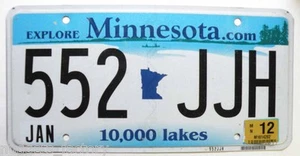 Veraltetes Kennzeichen USA - Minnesota - mit Vignette ( 1282 ) - Bild 1 von 1