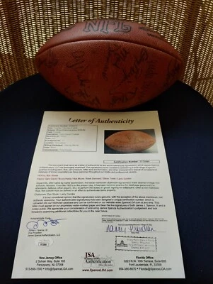 1978-79 Team Signed Wilson Football Miami Dolphins NFL Bob Griese Gary Davis JSA - Image 1 of 4