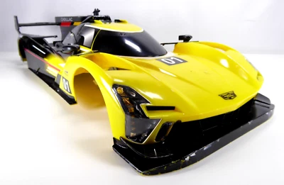RC F1 Scale Body Hard Plastic Shell New Bright Yellow Black Race Drift Large - Image 1 of 4