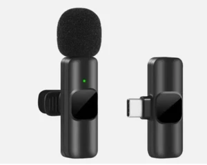 Micrófono Lavalier Inalámbrico Audio Video Grabación Mini Micrófono Para Android/iPhone - Imagen 1 de 7