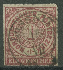 Norddeutscher Postbezirk NDP 1868 1 talla 4 con SA K2-Stpl. CORTE DE SOLDADURA - Imagen 1 de 1