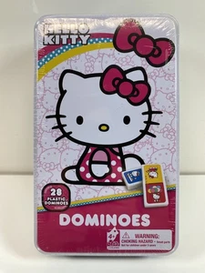 NIB Hello Kitty 28 piece Domino Game w/ metal tin box Sanrio sealed 5+ - Picture 1 of 6