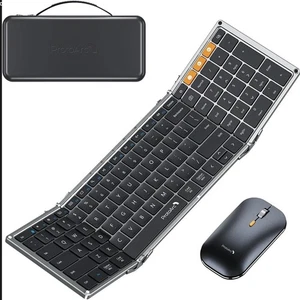 ProtoArc Foldable Keyboard and Mouse XKM01 Folding Wireless Combo Set / New 🏆 - Picture 1 of 2