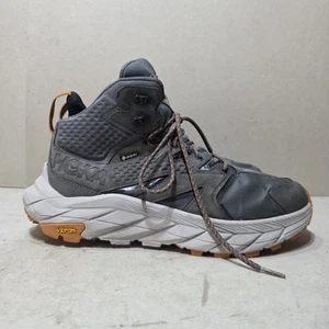 ZAPATILLAS HOKA ONE ONE ANACAPA MID GTX HOMBRE CUERO/TELA GRIS UK9 EU43 - Imagen 1 de 13