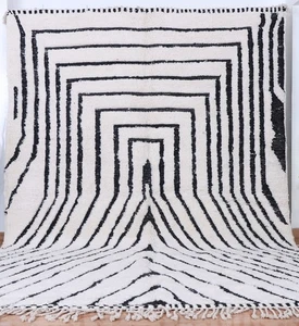 Alfombra bereber original Beni Ourain - Tejida a mano 100 % lana - 2,9x2,1 m - Alfombra marroquí - Imagen 1 de 4