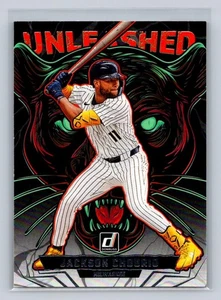2025 Donruss #10 Jackson Chourio Unleashed - Milwaukee Brewers - Bild 1 von 2