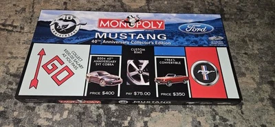 Monopoly Mustang 40th Anniv Collectors Edition 2003 Excellent Box 100% Complete! - Image 1 of 4