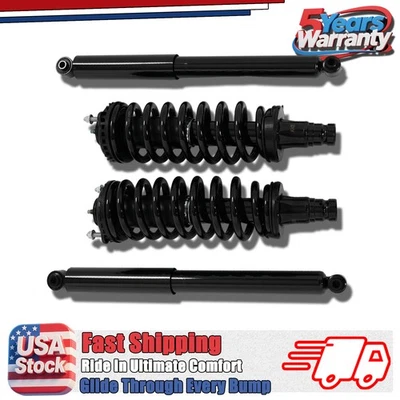 For 2002-2006 GMC Envoy XL 5.3L / 4.2L Shocks Absorbers Front + Rear Strut 4x Foto 1 de 4