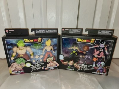 Dragonball Dragon Stars 2-Packs Super Saiyan Broly Vs. Goku + Bardock Vs. Frieza - Image 1 of 4