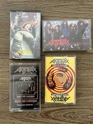 Anthrax Cassettes Lot Of 4, I’m The Man, State Of Euphoria, Spreading, Armed - Image 1 of 4