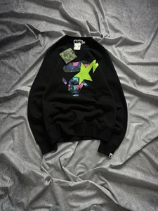 Bape x Kid Cudi Crewneck Cudi Sta Small Authentic Vintage Black - Picture 1 of 11