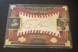 2004 Upper Deck Sweet Spot Classic Signatures Tony Pena #SSA-64 /25 - Picture 1 of 2