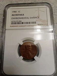 1980 1c AU Details, Environmental Damage - Picture 1 of 2