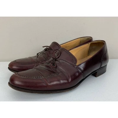 VTG Women Cole Haan Italy leather oxford wingtip slip-on dress shoes loafers 9.5 - Image 1 of 4