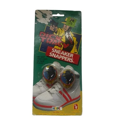Винтажный 1989 Dick Tracy кроссовок Snappers Hope Industries новый из старых запасов шнурки новый из старых запасов - Изображение 1 из 4