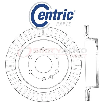Centric C-TEK Disc Brake Rotor for 2013-2017 Cadillac XTS 3.6L V6 - Kit Set uv Foto 1 de 4