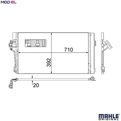 CONDENSER AIR CONDITIONING AC 762 000S FOR MERCEDES-BENZ VIANO V-CLASS VITO 2.1L - Image 1 of 4
