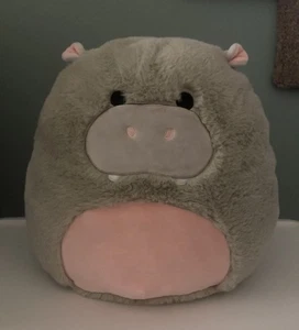 Squishmallows FuzzAMallow 12'' Harrison The Hippo Plush EUC - Picture 1 of 5