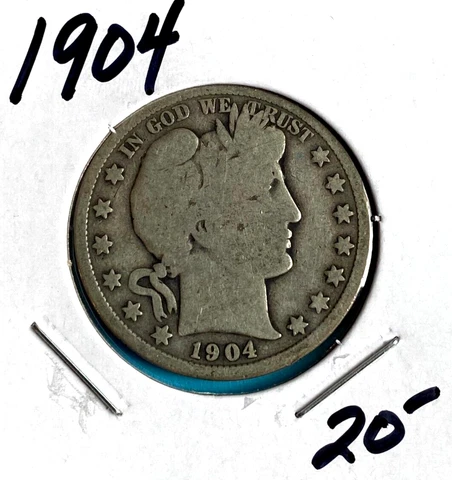 1904   Barber Half Dollar Cover