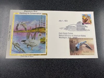 US RW55 Duck Stamp $10 FDC On Colorado “ Silk “ Cachet Cover - Image 1 of 2