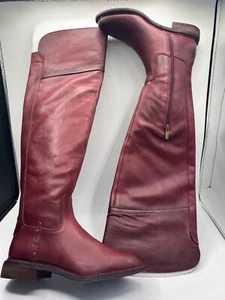 Franco Sarto Women's Burgundy Haleen Over the Knee Leather Boot Size 7 NWB - Picture 1 of 6