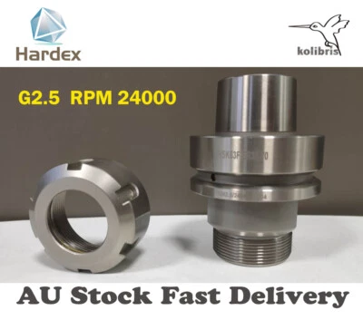 KOLIBRIS HSK63F-ER32-70L Collet Chuck CNC Milling Tool Holder Balanced G2.5 24000RPM