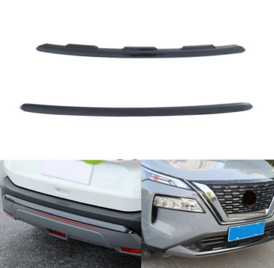 Parachoques delantero y trasero de carbono ABS para Nissan Rogue 2022-2023 moldura cubierta embellecedor Foto 1 de 4