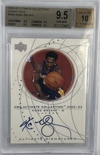 2002-03 Upper Deck Ultimate Collection Signatures Kobe Bryant BGS 9.5 Auto 10 +