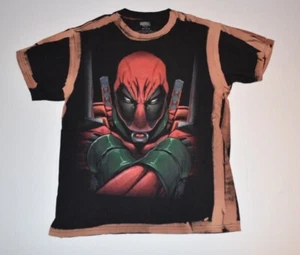 Camiseta Marvel Deadpool, talla mediana (M), negra, cuello redondo, manga corta - Imagen 1 de 5