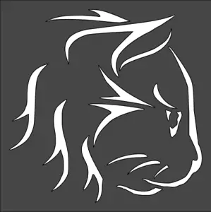 1- 3x3 inch Stencil, (VM-93) Cat (6mil) - Picture 1 of 2