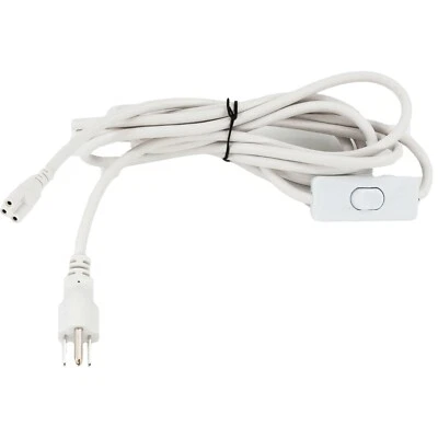 LEDUPDATES 10ft Integrated LED tube light cable On/Off Power Switch for T5 T8