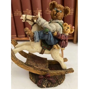 2001 • Boyds • Pop Pop with Chrissy ... Giddy-Up! Figurine - Picture 1 of 3