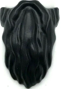 Lego Neu Schwarz Minifigur Bart Abgerundetes Ende Zauberer Schloss Stück - Bild 1 von 1