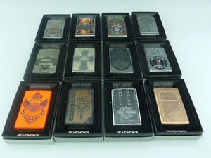 BRIQUET ZIPPO ESSENCE NEUF - HARLEY DAVIDSON MOTOR CYCLES ( Modèle au choix ) - Imagen 1 de 31