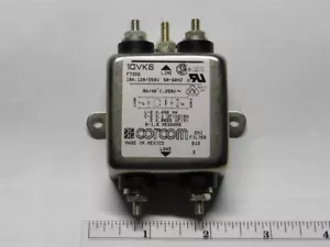 Corcom 10VK6 10A 120/250V 50-60HZ EMI RFI Power Line Filter Gehäusehalterung - Bild 1 von 2