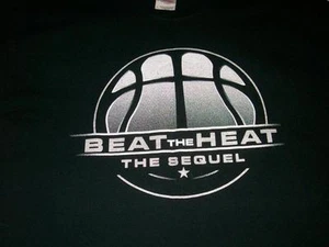 San Antonio SPURS NBA Beat the Heat sequel black Gildan T-shirt Men's Large used - Picture 1 of 2