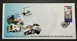 1995 New Zealand 50th Anniversary United Nations 1v Stamp FDC