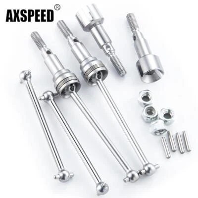 AXSPEED Stahl Vorne & Hinten  CVD Antriebswelle Kit für 1/16 RC Auto HBX 16889A - Bild 1 von 4