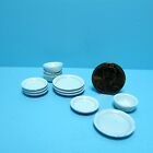 Dollhouse Miniature Dish And Bowl Set / Dinnerware Set In White D2764