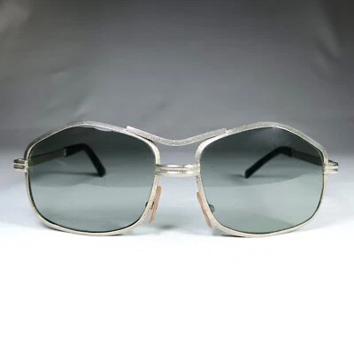 Gafas de sol, cuadradas, hexagonales, llenas de oro blanco Marwitz, Elton John, vintage Foto 1 de 4
