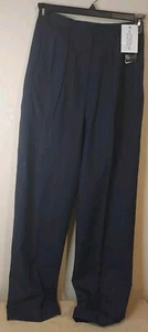 Lauren Ralph Lauren donna taglia 8 Madison abito pantaloni blu navy lana nuovo con etichette prezzo al pubblico $148 - Foto 1 di 9